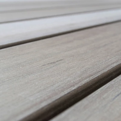 Outdoor Rectangle Dining Table - Sun Bleached Gray - CorLiving - Image 3