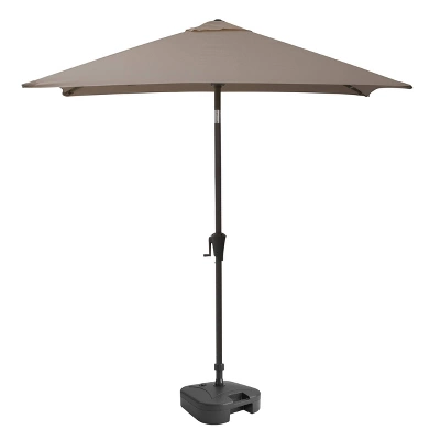9' Square Titling Market Patio Umbrella With Base - CorLiving - Image 12