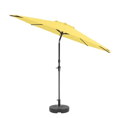 10' UV And Wind Resistant Tilting Market Patio Umbrella With Base - CorLiving - Image 10
