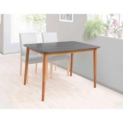 Alpine Two-Toned Dining Table Gray/Cherry Red - CorLiving - Image 3