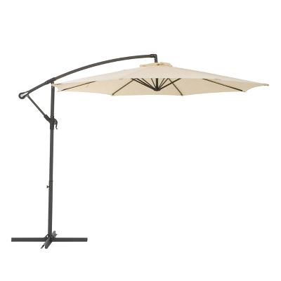 9.5' UV Resistant Offset Tilting Cantilever Patio Umbrella - CorLiving - Image 15