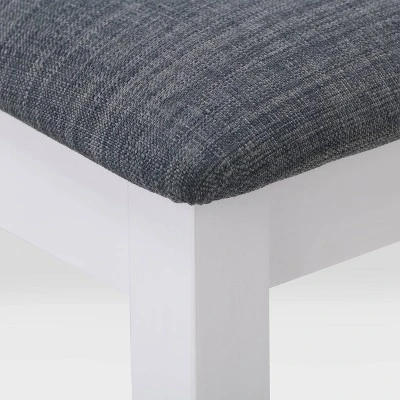 7pc Michigan Two-Tone Wood Dining Set Gray/White - CorLiving - Image 6