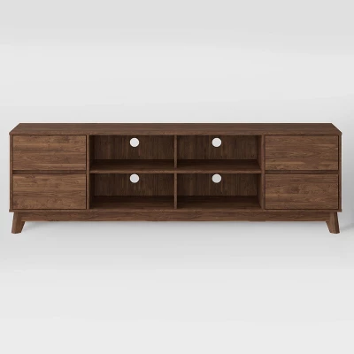 Hollywood Wood Grain TV Stand For TVs Up To 85" With Drawers - CorLiving - Image 12