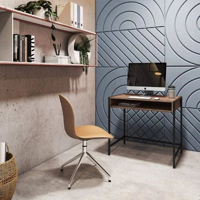 Auston Wood Grain Desk - CorLiving