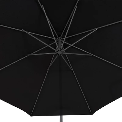9.5' UV Resistant Offset Tilting Cantilever Patio Umbrella - CorLiving - Image 8