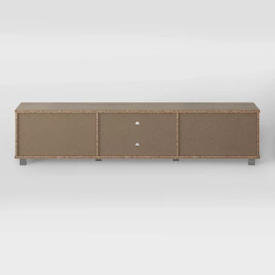 Hollywood TV Stand For TVs Up To 85" With Doors Wood Grain - CorLiving - Image 6