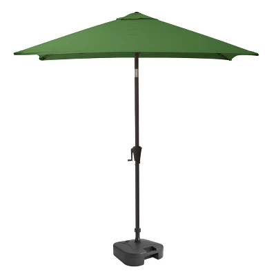 9' Square Titling Market Patio Umbrella With Base - CorLiving - Image 9