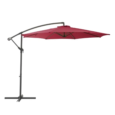 9.5' UV Resistant Offset Tilting Cantilever Patio Umbrella - CorLiving - Image 16