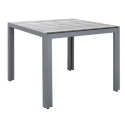 Square Outdoor Dining Table - Sun Bleached Gray - CorLiving