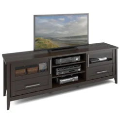 Jackson Extra Wide TV Stand For TVs Up To 80" Espresso - CorLiving