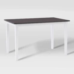 Michigan Two-Toned Wood Dining Table Gray/White - CorLiving