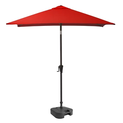 9' Square Titling Market Patio Umbrella With Base - CorLiving - Image 8