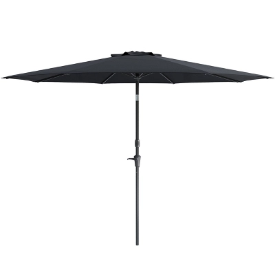 10' UV And Wind Resistant Tilting Market Patio Umbrella With Base - CorLiving - Image 2