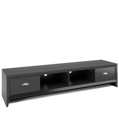 Lakewood Extra Wide TV Stand For TVs Up To 80" Black - CorLiving - Image 2