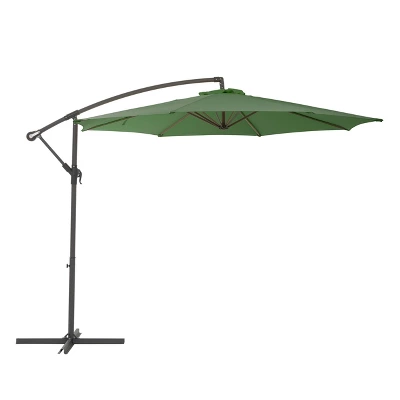 9.5' UV Resistant Offset Tilting Cantilever Patio Umbrella - CorLiving - Image 12