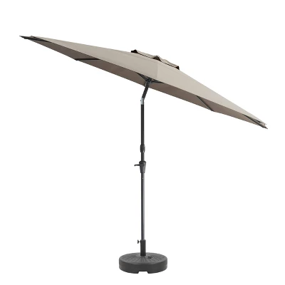 10' UV And Wind Resistant Tilting Market Patio Umbrella With Base - CorLiving - Image 7