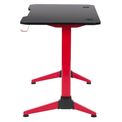 Conqueror Gaming Desk Black And Red - CorLiving - Image 5