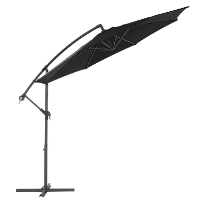 9.5' UV Resistant Offset Tilting Cantilever Patio Umbrella - CorLiving - Image 11