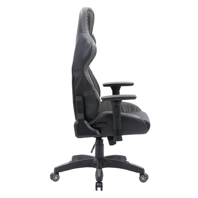 Nightshade Gaming Chair Black And Gray - CorLiving - Image 3
