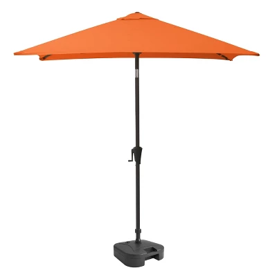 9' Square Titling Market Patio Umbrella With Base - CorLiving - Image 11