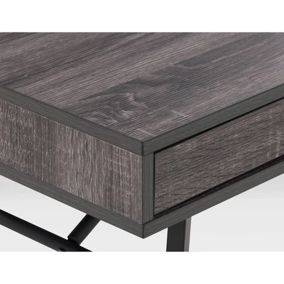 Auston Flared Leg Wood Grain Desk - CorLiving - Image 6