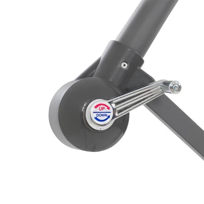 9.5' UV Resistant Offset Tilting Cantilever Patio Umbrella - CorLiving - Image 6