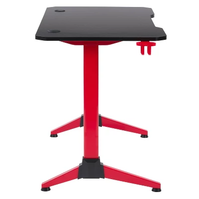 Conqueror Gaming Desk Black And Red - CorLiving - Image 3