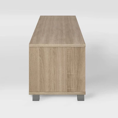 Hollywood TV Stand For TVs Up To 85" With Doors Wood Grain - CorLiving - Image 4