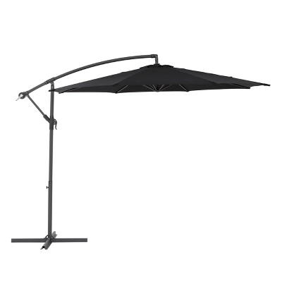 9.5' UV Resistant Offset Tilting Cantilever Patio Umbrella - CorLiving - Image 2