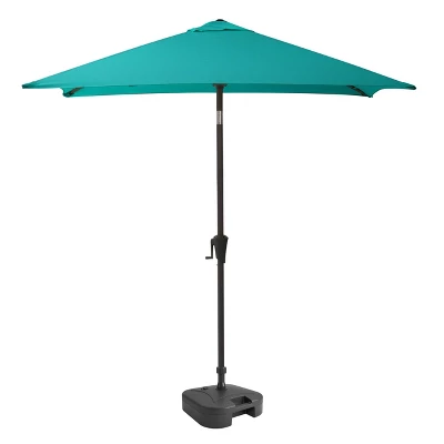 9' Square Titling Market Patio Umbrella With Base - CorLiving - Image 14