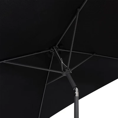 9' Square Titling Market Patio Umbrella With Base - CorLiving - Image 4