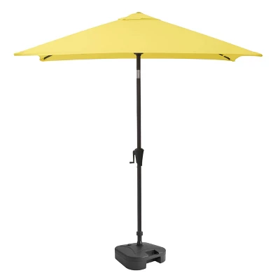 9' Square Titling Market Patio Umbrella With Base - CorLiving - Image 16