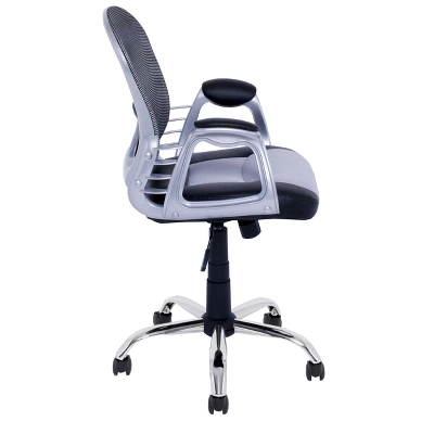Workspace Executive Office Chair Leatherette And Mesh - CorLiving - Image 2