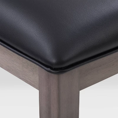 5pc New York Counter Height Wood Dining Set Washed Gray - CorLiving - Image 8