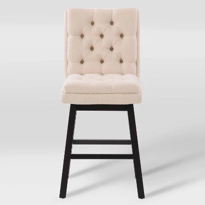 Set Of 2 Boston Tufted Fabric Barstools - CorLiving - Image 2